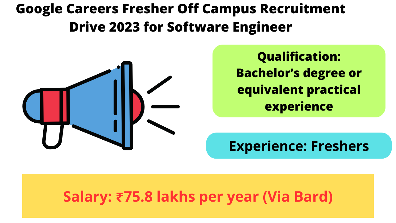 Google Careers Fresher Off Campus Recruitment Drive 2023
